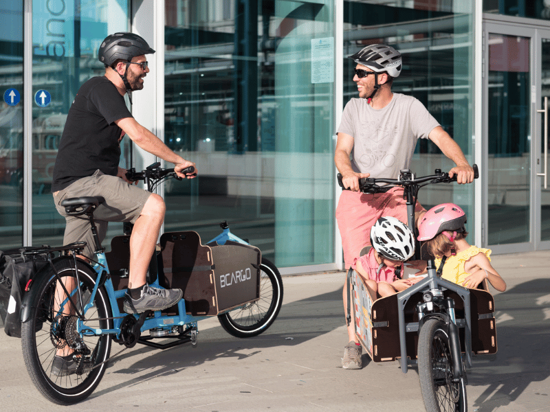 transport enfant vélo cargo
