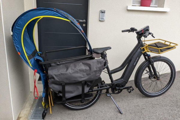 Bâche de pluie pour vélo longtail et Cargo – Bub-up by Rainjoy 