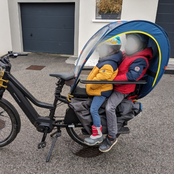 Bub-up Kids la protection pluie enfant pour siège vélo qui